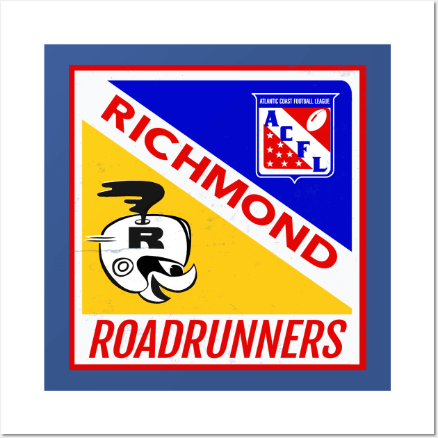 Defunct Richmond Roadrunners ACFL Football 1968 Wall Art by LocalZonly